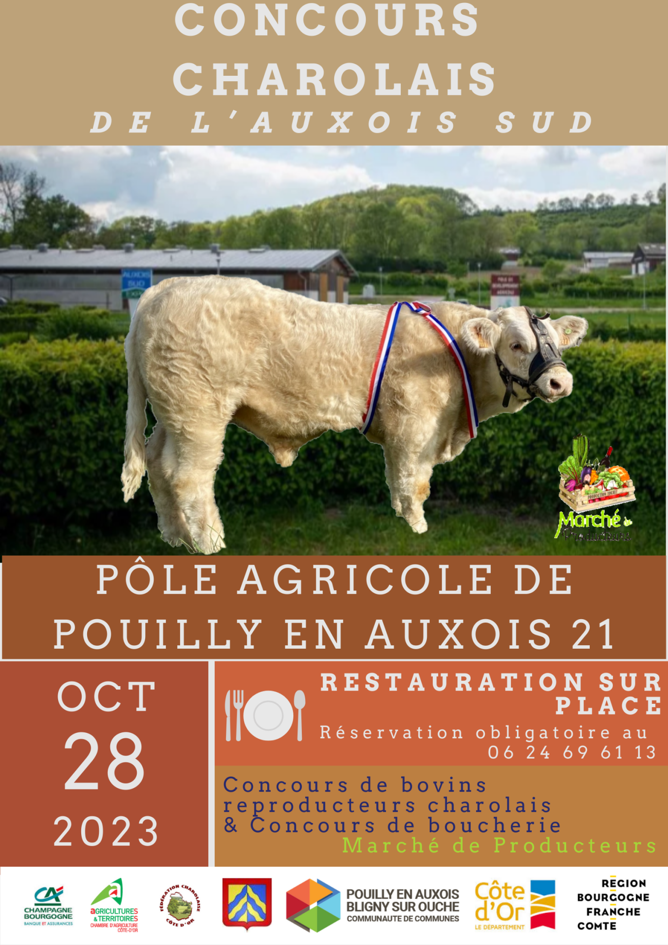 concours charolais à Pouilly en Auxois